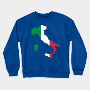 Italy Flag Map Crewneck Sweatshirt